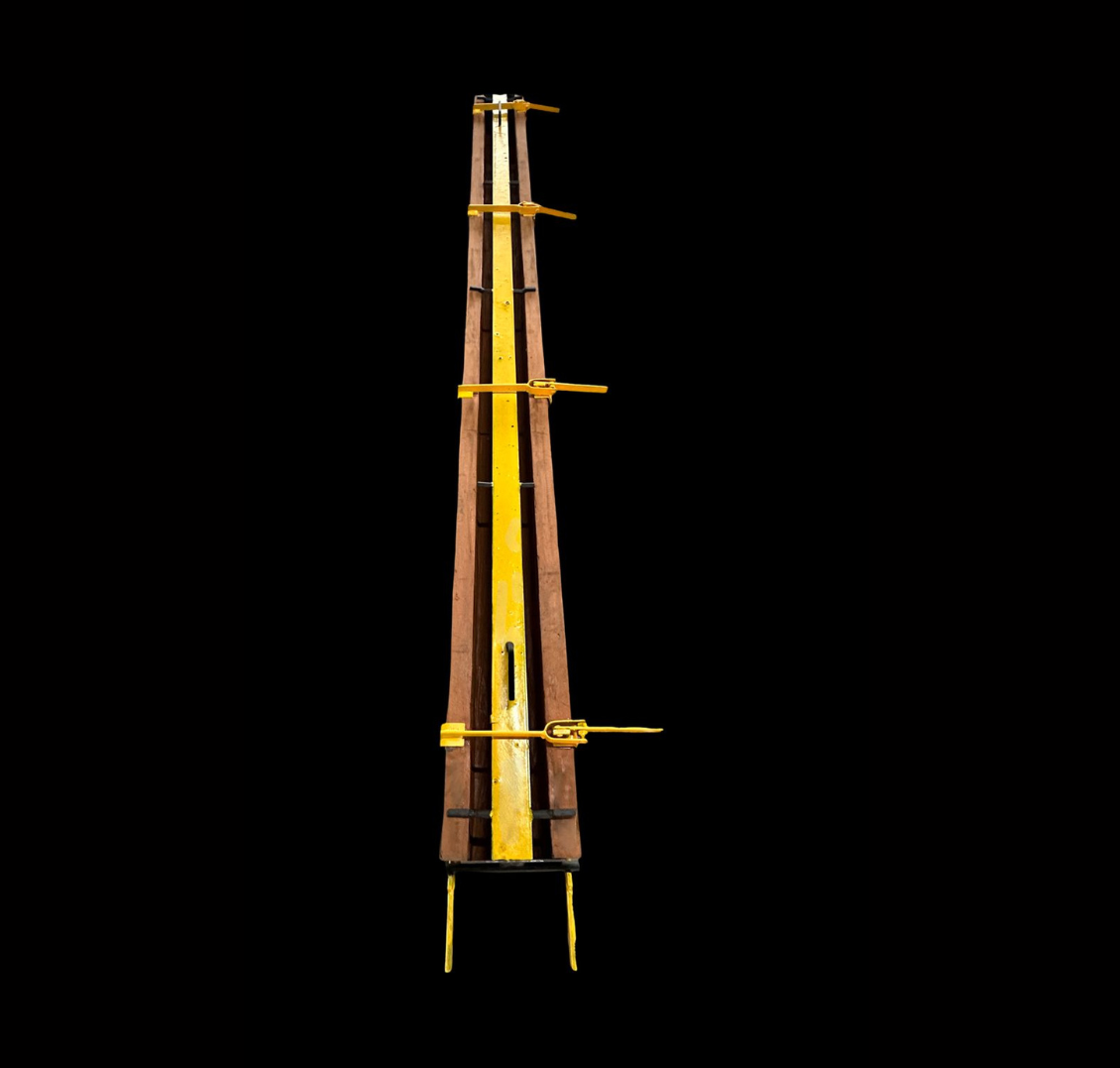 A reinforced steel mold system for standard and terminal posts, holding consistent wall thickness.